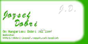 jozsef dobri business card